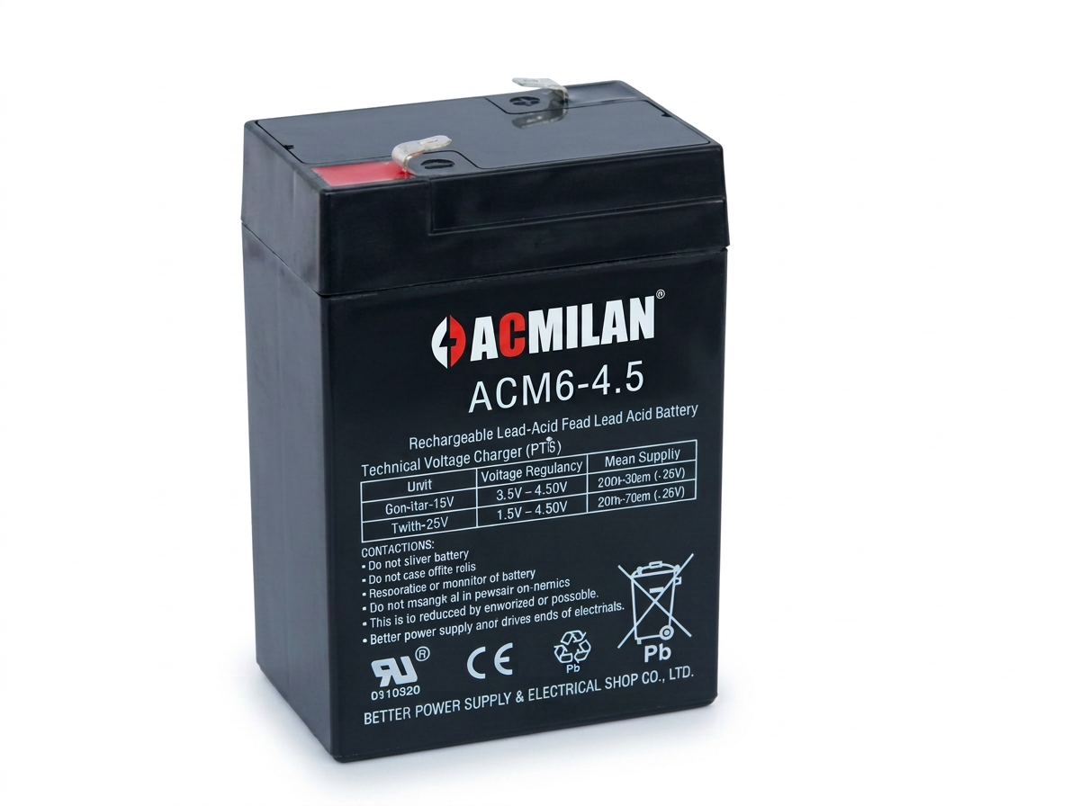 Acmilan 6V Sealed Lead-Acid Battery Series 6v batteries supplied by Graystone General Trading in Abu Dhabi, UAE