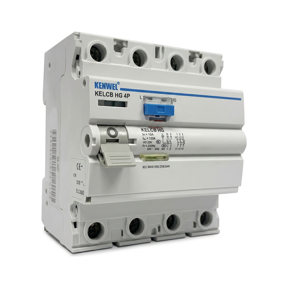 Kenwel KELCB HG 4P — Earth Leakage Circuit Breaker elcb / rccb supplied by Graystone General Trading in Abu Dhabi, UAE