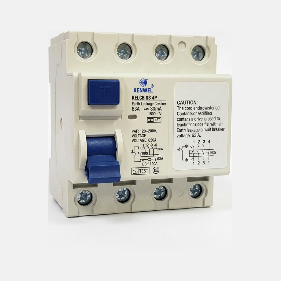 Kenwel KELCB SS 4P — Earth Leakage Circuit Breaker elcb / rccb supplied by Graystone General Trading in Abu Dhabi, UAE