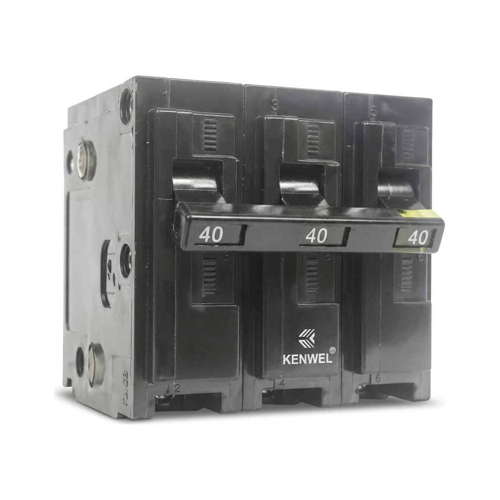 Kenwel KMCB Black 3P — Miniature Circuit Breaker mcb supplied by Graystone General Trading in Abu Dhabi, UAE