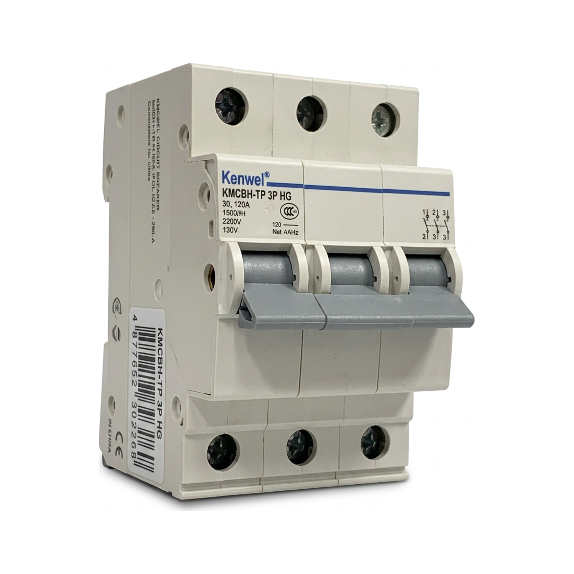 Kenwel KMCBH-TP 3P HG — Miniature Circuit Breaker mcb supplied by Graystone General Trading in Abu Dhabi, UAE
