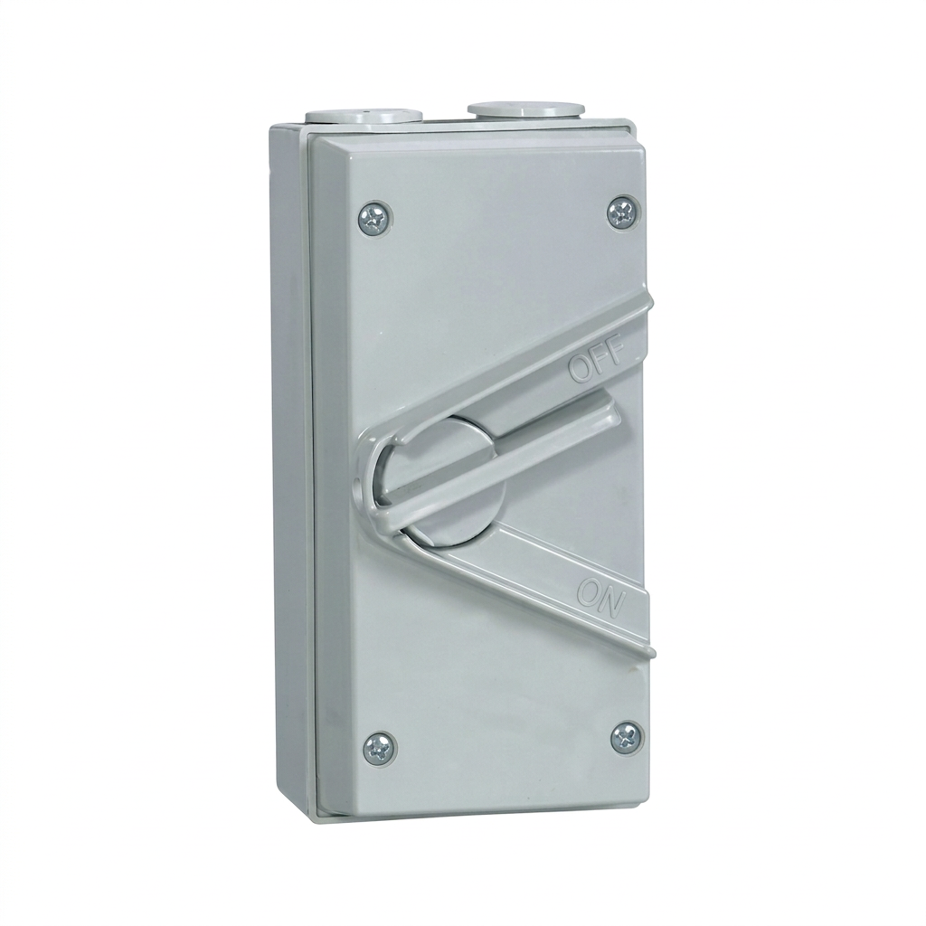 Kenwel KWI Double Pole Weather Proof Isolator weather proof isolators supplied by Graystone General Trading in Abu Dhabi, UAE
