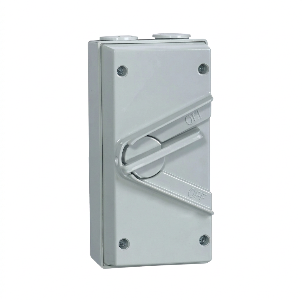 Speedo SWI Double Pole Weather Proof Isolator IP56 weather proof isolators supplied by Graystone General Trading in Abu Dhabi, UAE