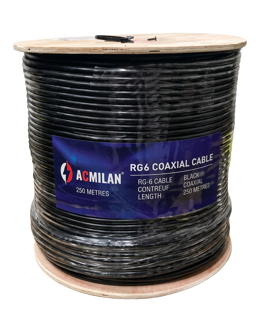 Acmilan RG6 Coaxial Cable coaxial cable supplied by Graystone General Trading in Abu Dhabi, UAE