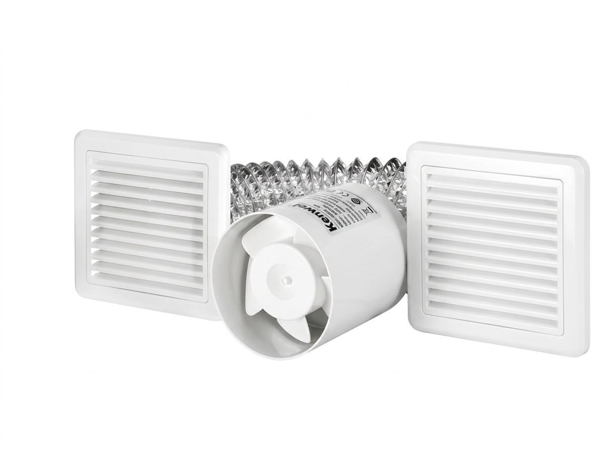Kenwel Auto-Shutter Exhaust Fan exhaust fans — auto shutter supplied by Graystone General Trading in Abu Dhabi, UAE