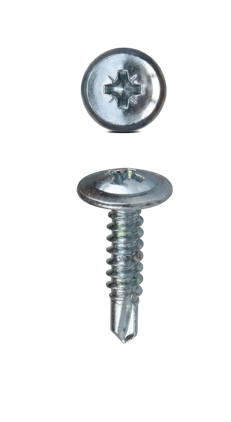 Acmilan Oval Wafer Head SDS Screws (Zinc Plated) screws supplied by Graystone General Trading in Abu Dhabi, UAE