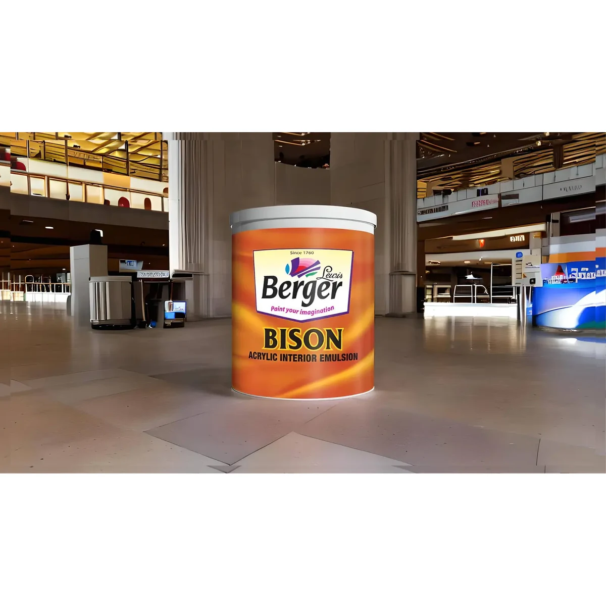 Berger Paints Bison Emulsion interior wall coatings supplied by Graystone General Trading in Abu Dhabi, UAE