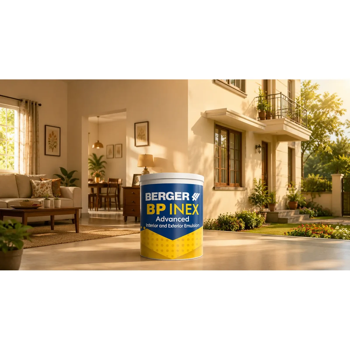 Berger Paints BP INEX Advance Emulsion exterior wall coatings supplied by Graystone General Trading in Abu Dhabi, UAE