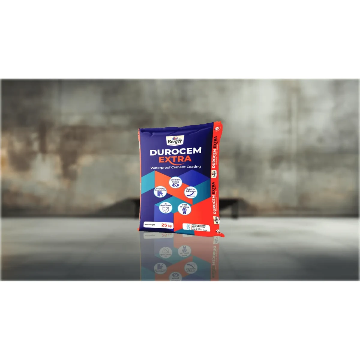 Berger Paints DUROCEM EXTRA putty & cement paint supplied by Graystone General Trading in Abu Dhabi, UAE