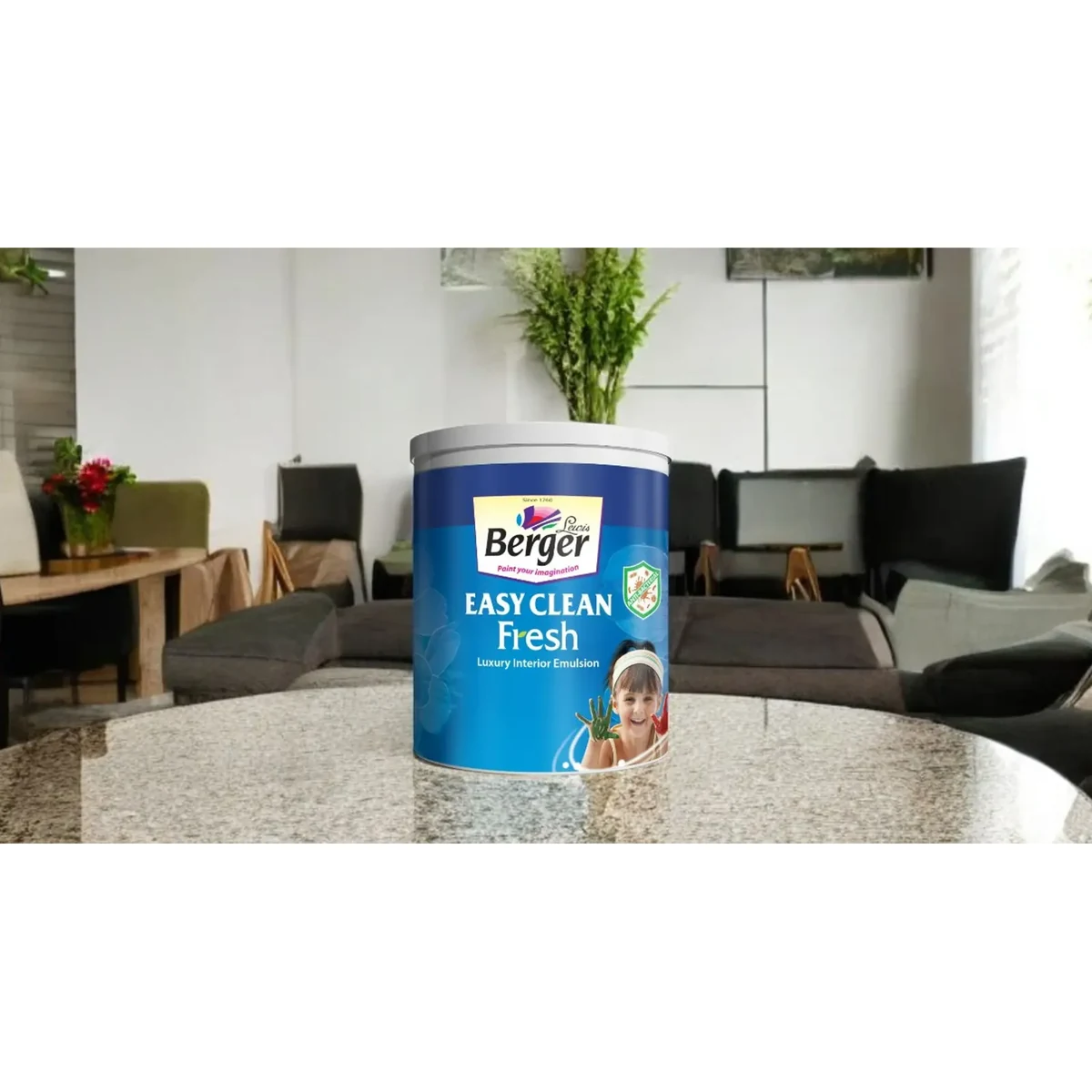 Berger Paints Easy Clean Fresh interior wall coatings supplied by Graystone General Trading in Abu Dhabi, UAE