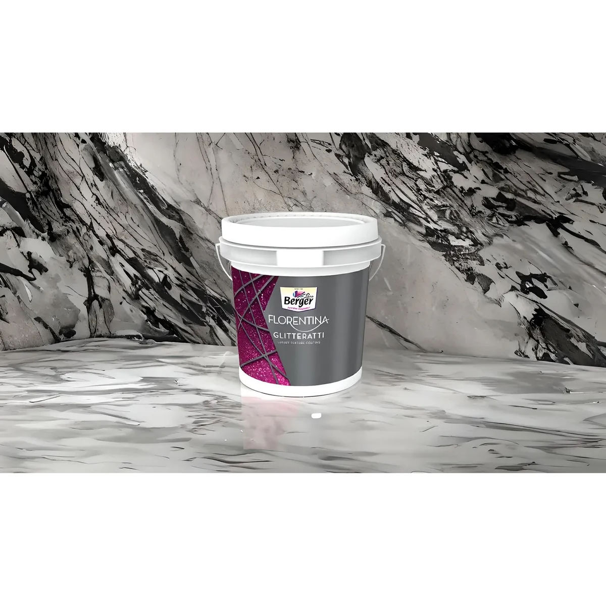 Berger Paints Florentina Glitteratti exterior wall coatings supplied by Graystone General Trading in Abu Dhabi, UAE