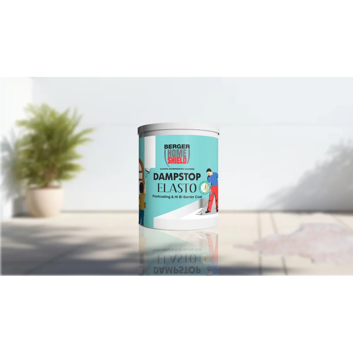 Berger Paints HomeShield Dampstop Elasto water proofing supplied by Graystone General Trading in Abu Dhabi, UAE
