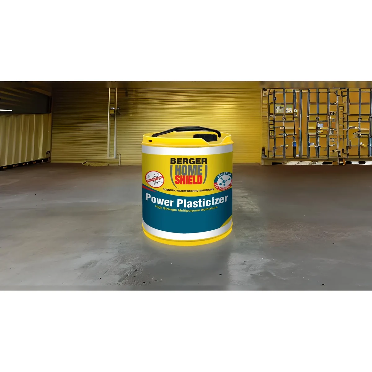Berger Paints HomeShield Power Plasticizer water proofing supplied by Graystone General Trading in Abu Dhabi, UAE
