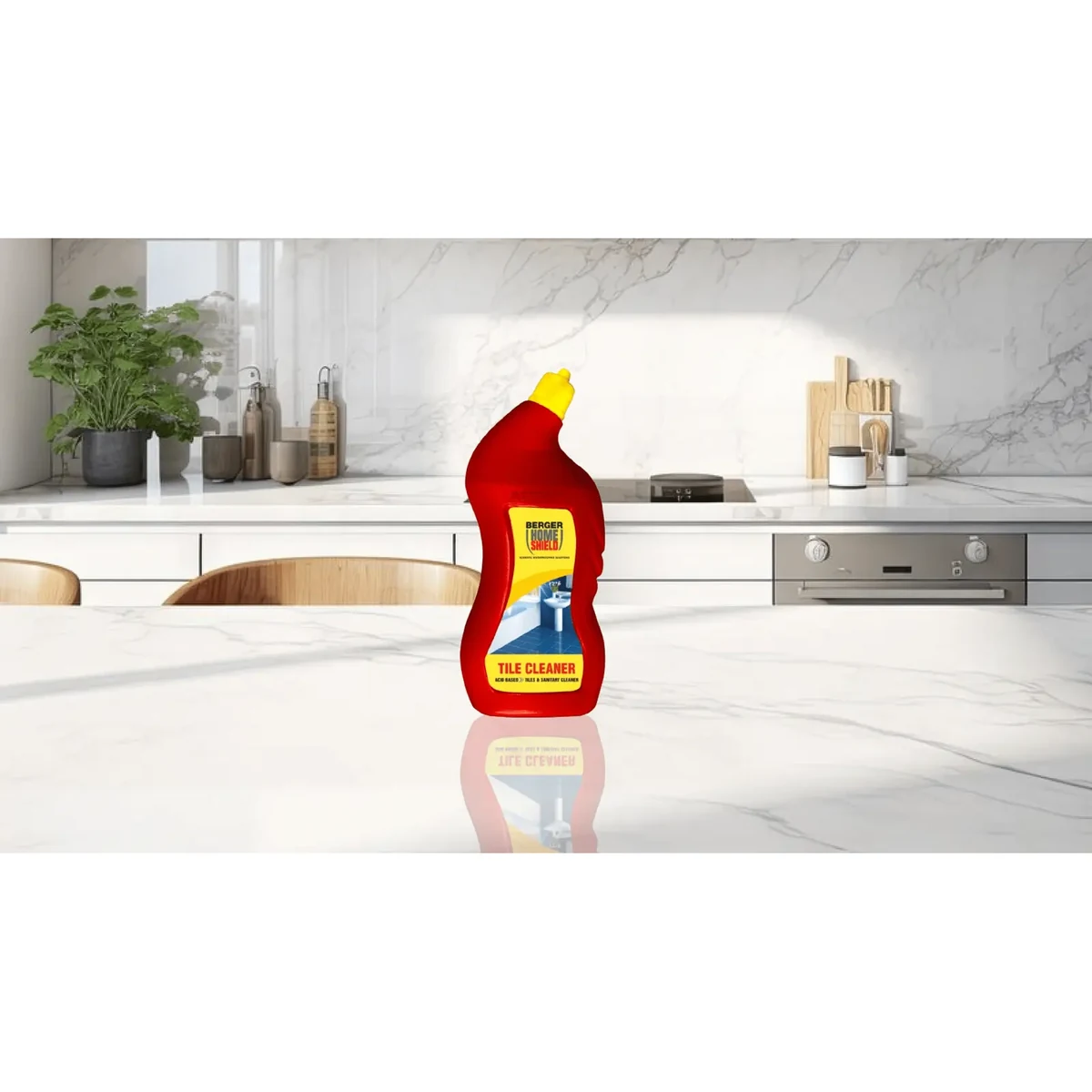 Berger Paints HomeShield Tile Cleaner tiling solution supplied by Graystone General Trading in Abu Dhabi, UAE
