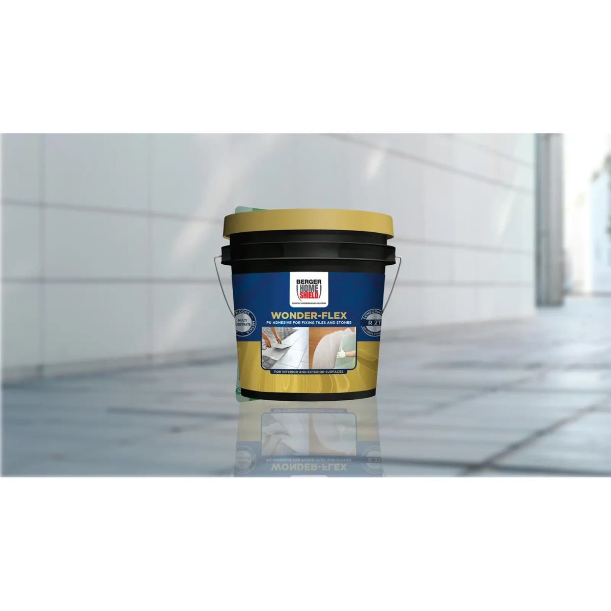 Berger Paints HomeShield Wonder-Flex tiling solution supplied by Graystone General Trading in Abu Dhabi, UAE
