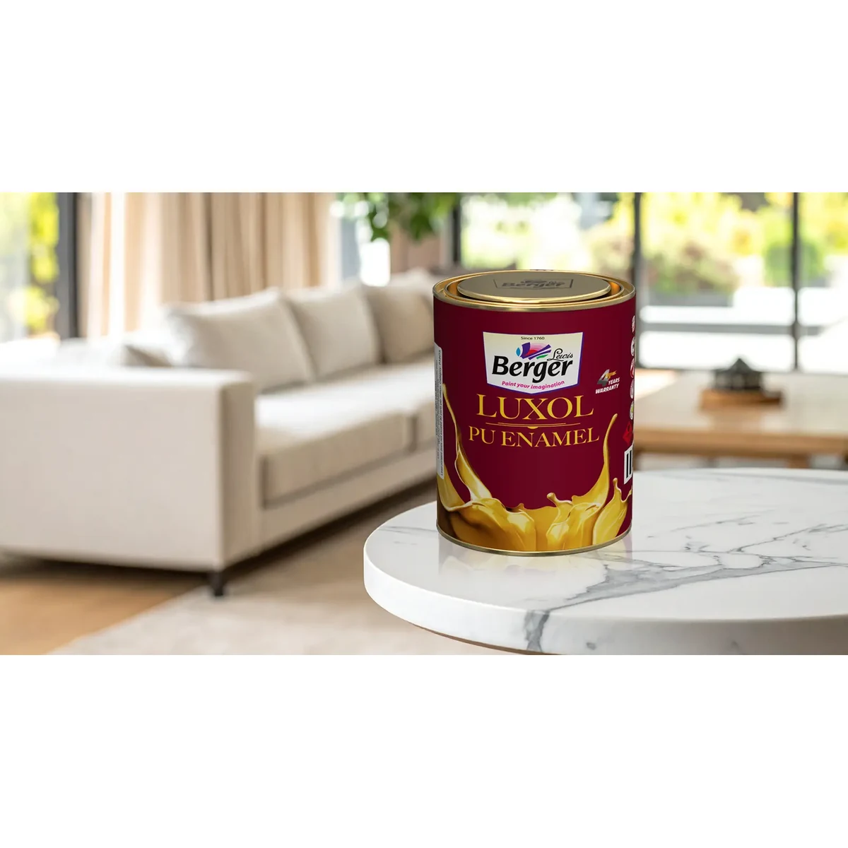 Berger Paints Luxol PU Enamel enamels supplied by Graystone General Trading in Abu Dhabi, UAE