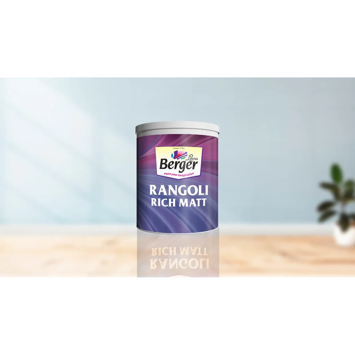 Berger Paints Rangoli Rich Matt interior wall coatings supplied by Graystone General Trading in Abu Dhabi, UAE