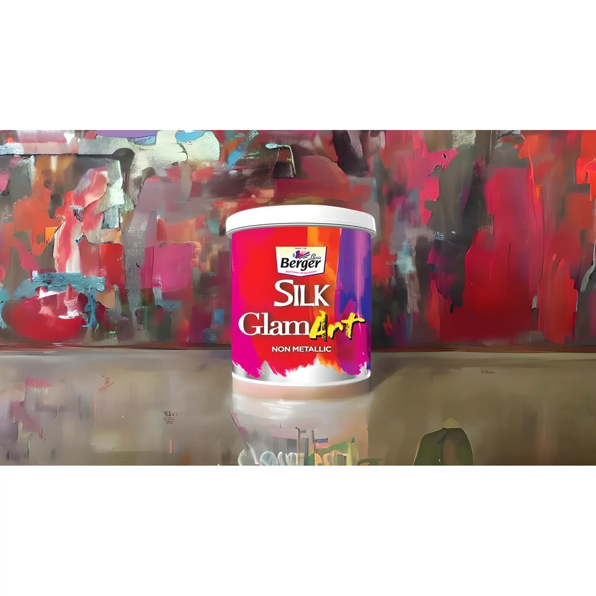 Berger Paints Silk GlamArt Non Metallic interior wall coatings supplied by Graystone General Trading in Abu Dhabi, UAE