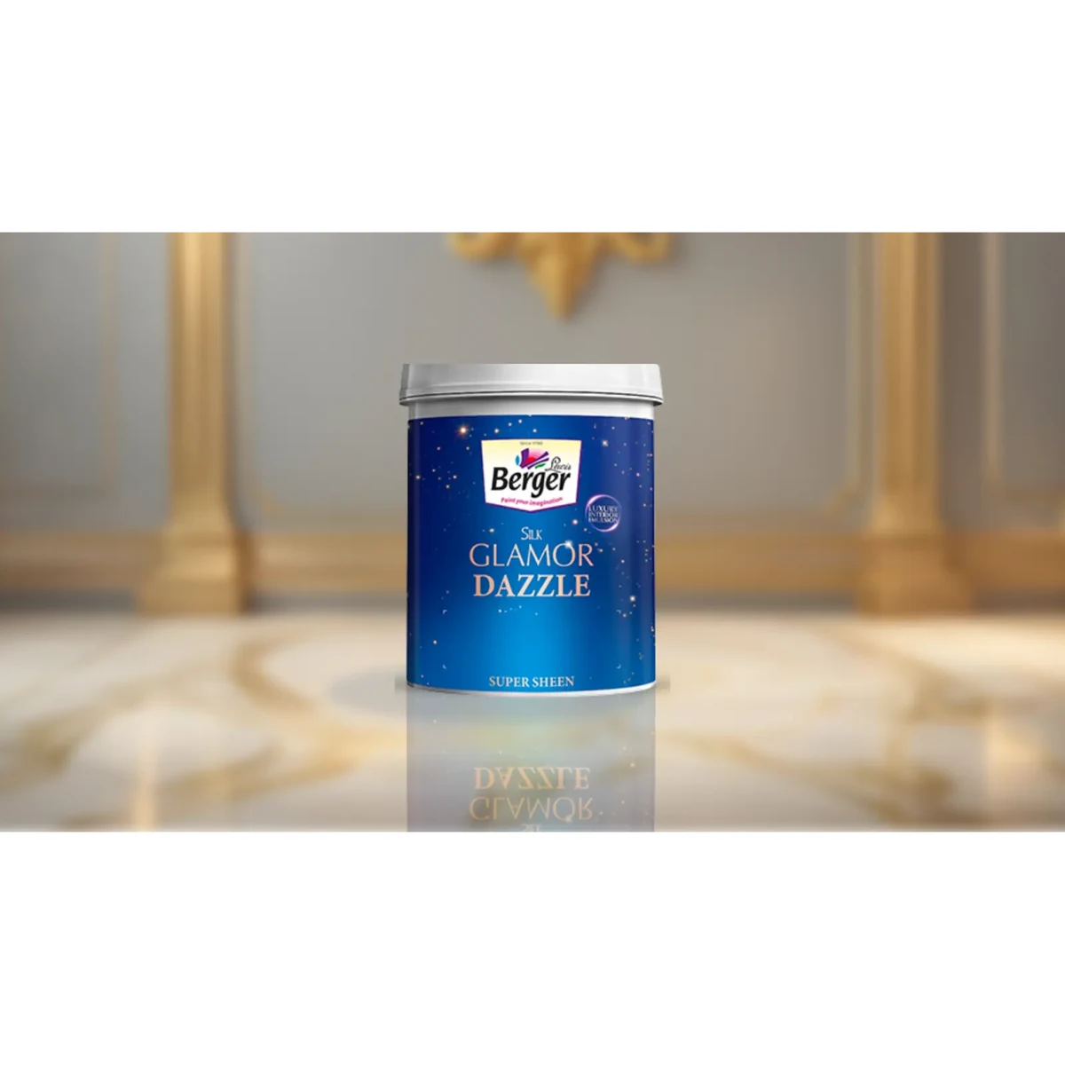 Berger Paints Silk Glamor Dazzle interior wall coatings supplied by Graystone General Trading in Abu Dhabi, UAE