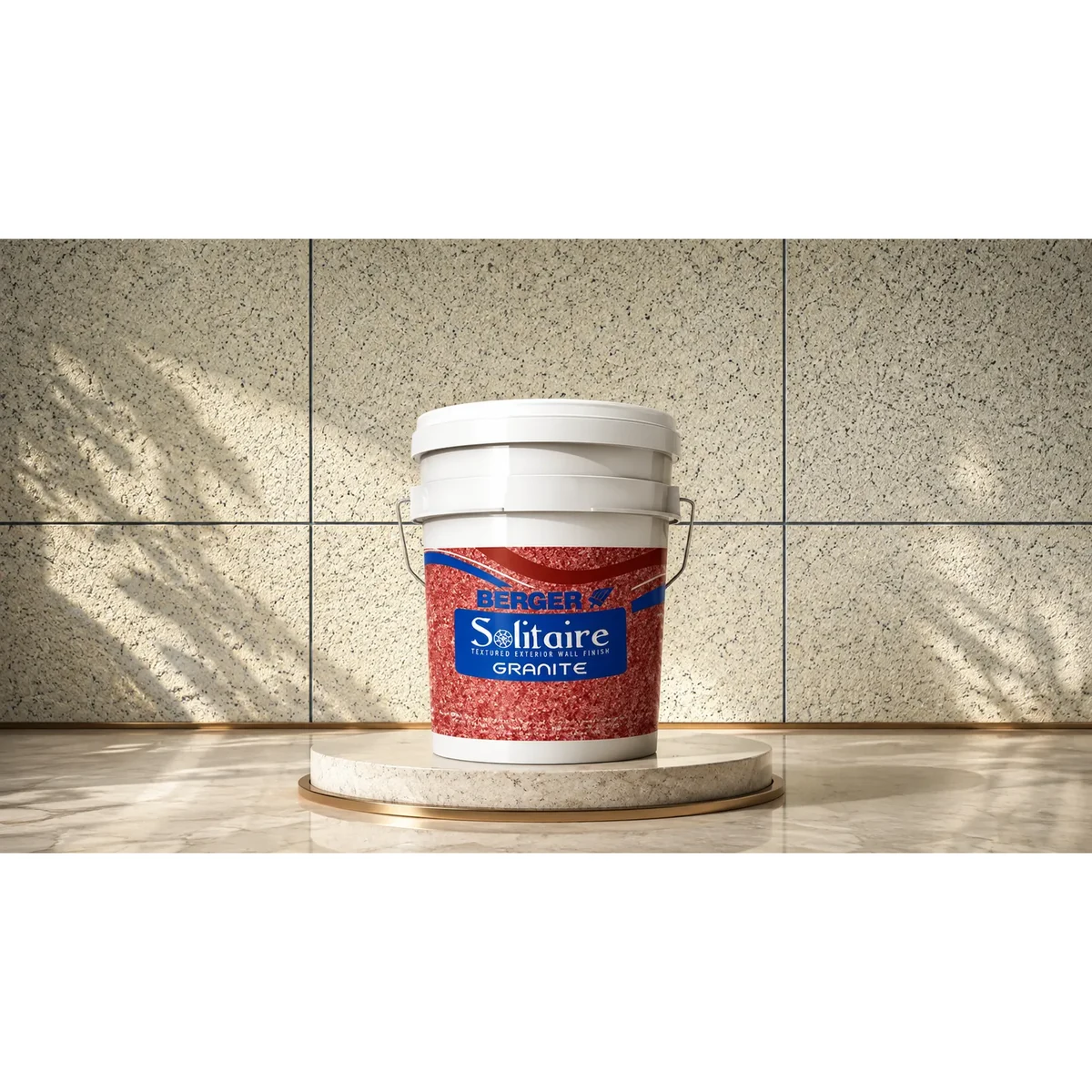 Berger Paints Solitaire Granite exterior wall coatings supplied by Graystone General Trading in Abu Dhabi, UAE