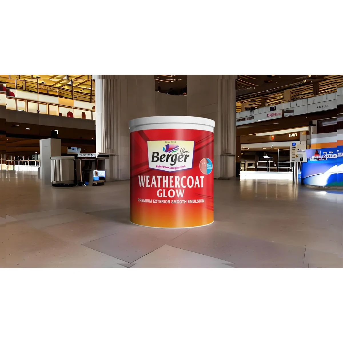 Berger Paints Weathercoat Glow exterior wall coatings supplied by Graystone General Trading in Abu Dhabi, UAE