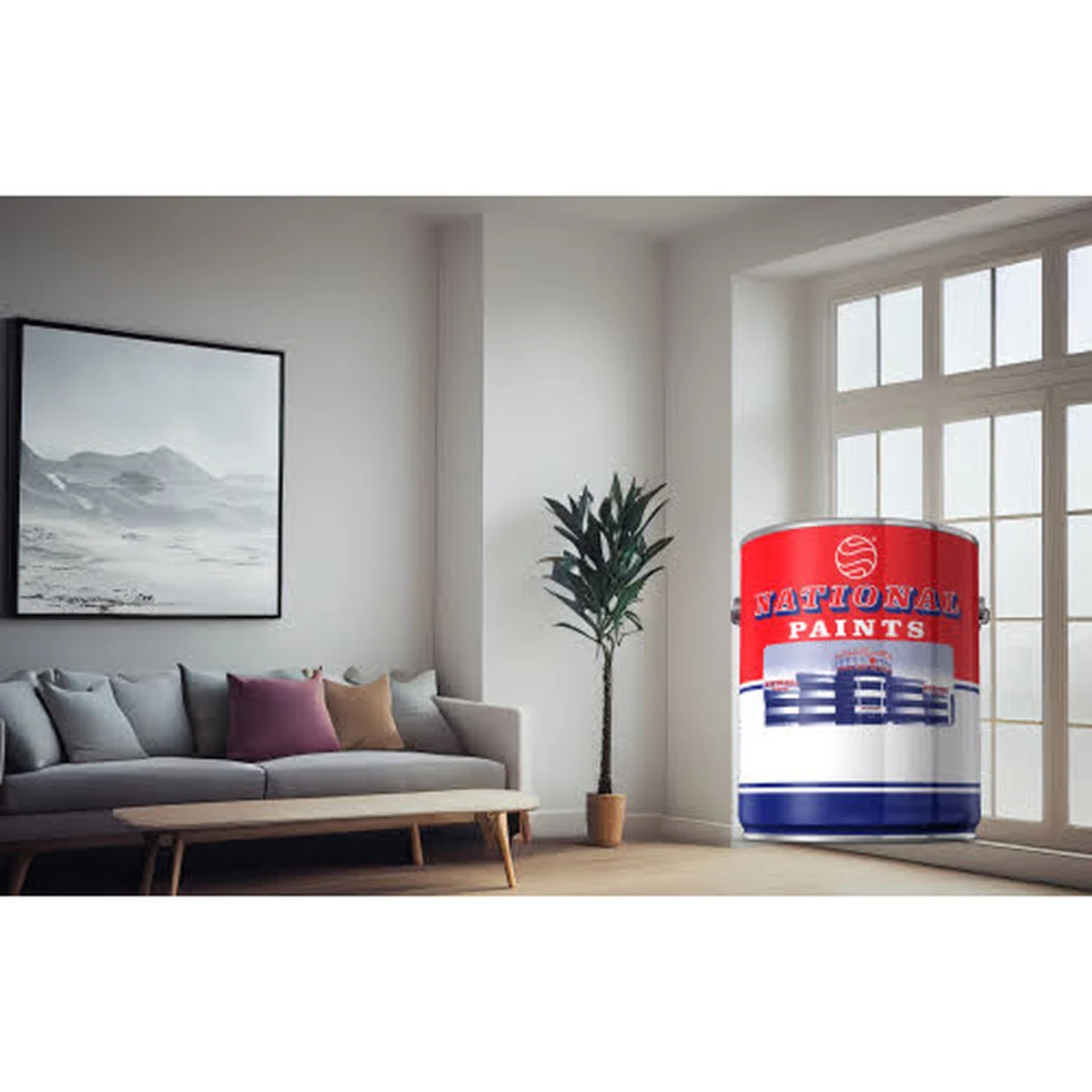 National Paints National Matt Emulsion interior — smooth finishes supplied by Graystone General Trading in Abu Dhabi, UAE
