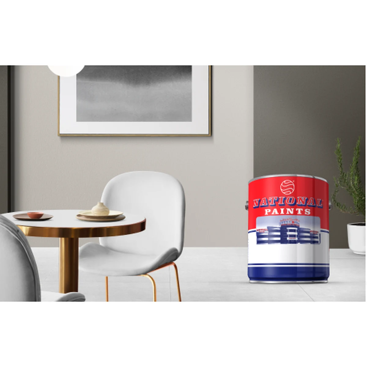 National Paints National Nice Emulsion interior — smooth finishes supplied by Graystone General Trading in Abu Dhabi, UAE