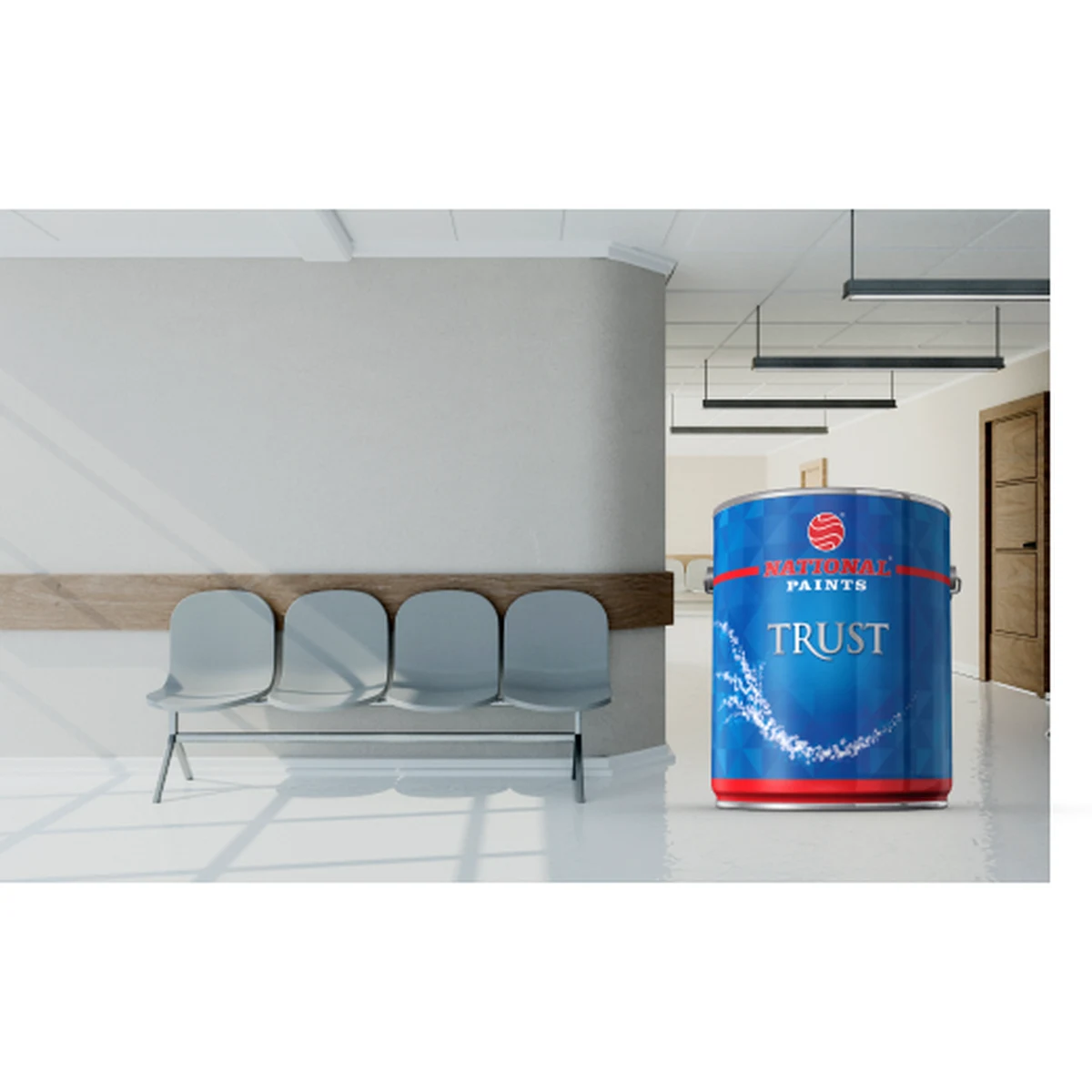 National Paints Trust Hygienic (Matt/Silk) interior — trust supplied by Graystone General Trading in Abu Dhabi, UAE