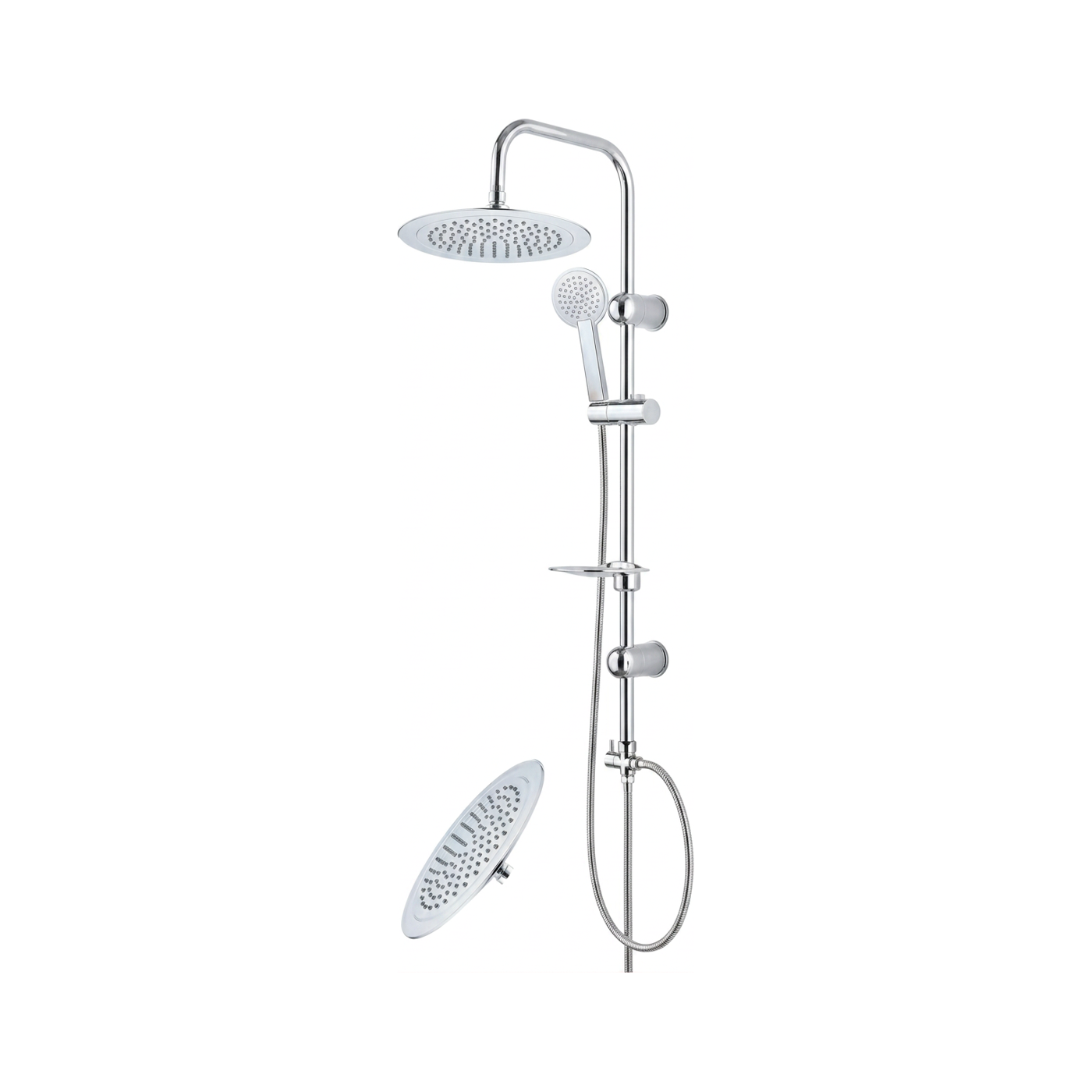 Acmilan ACM-BE100 Bathroom Stainless Steel Standing Shower Set shower set supplied by Graystone General Trading in Abu Dhabi, UAE