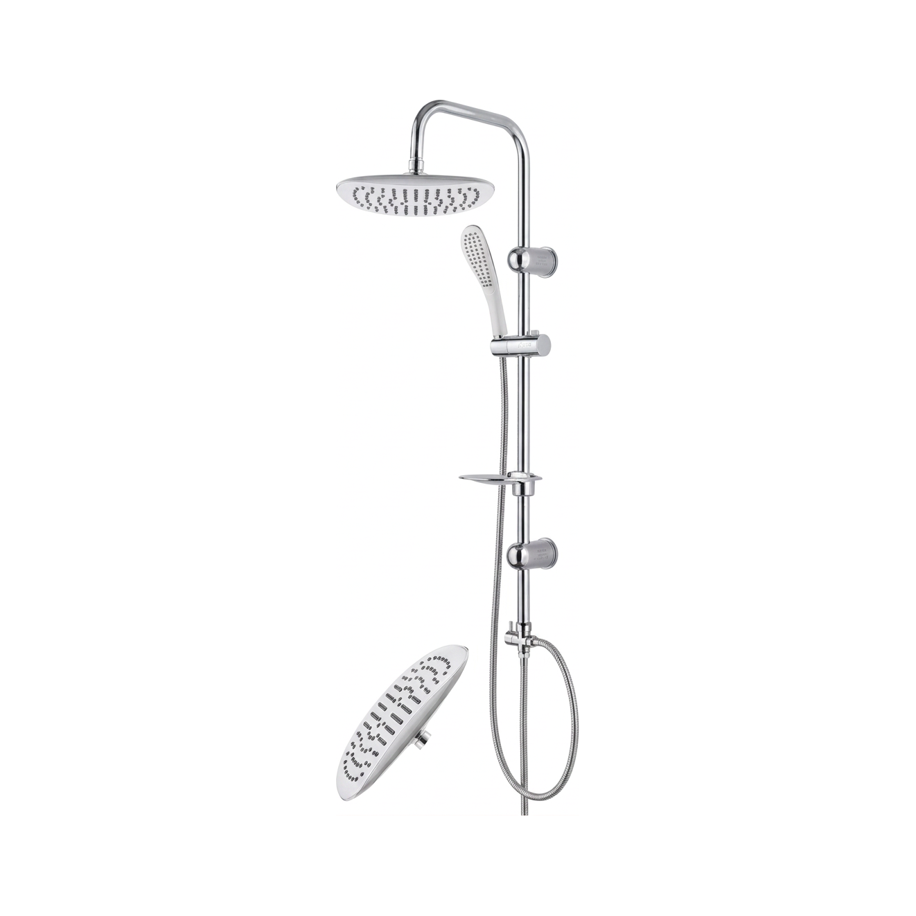 Acmilan ACM-BSS40 Bathroom Stainless Steel Standing Shower Set shower set supplied by Graystone General Trading in Abu Dhabi, UAE
