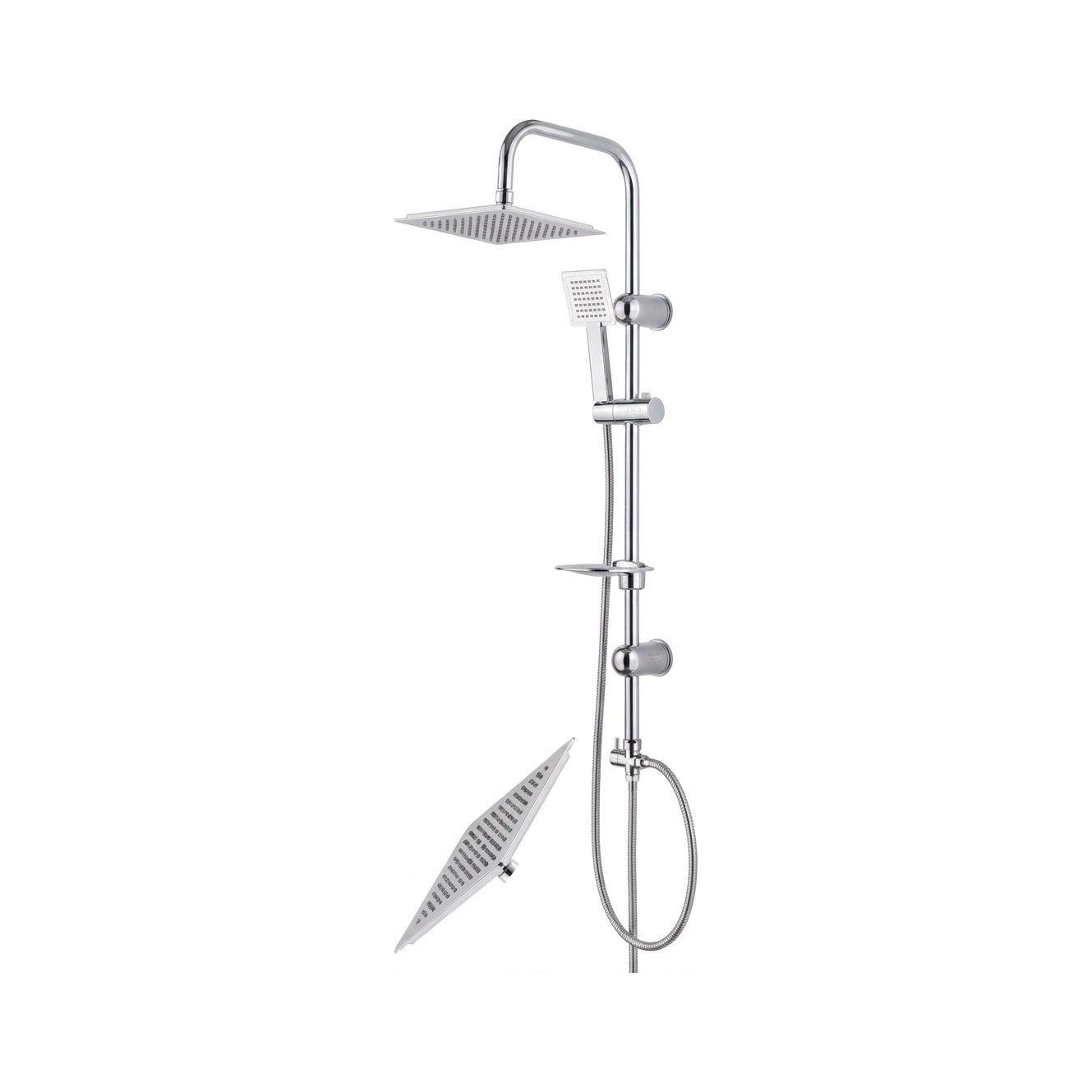 Acmilan ACM-BSS41 Bathroom Stainless Steel Standing Shower Set shower set supplied by Graystone General Trading in Abu Dhabi, UAE