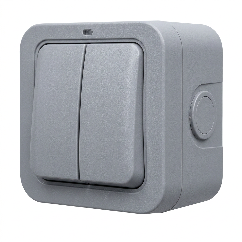 Kenwel KN304WPH — 2 gang 2 way bolton series supplied by Graystone General Trading in Abu Dhabi, UAE